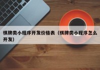 棋牌類小程序開發(fā)價格表（棋牌類小程序怎么開發(fā)）