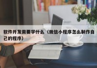 軟件開發(fā)需要學(xué)什么（微信小程序怎么制作自己的程序）